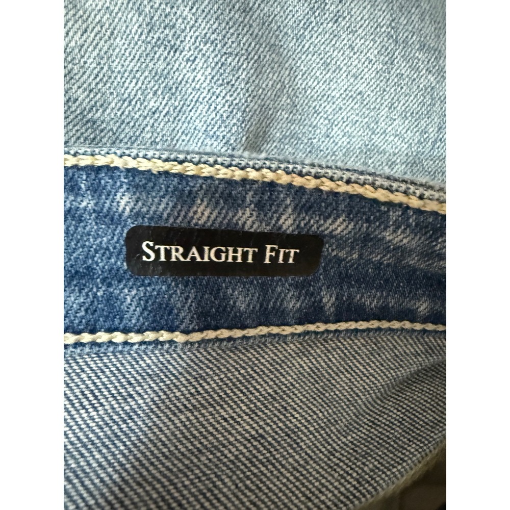 Judy Blue Straight Fit Distressed Jeans Size 11/30 Medium Wash - Picture 4 of 7